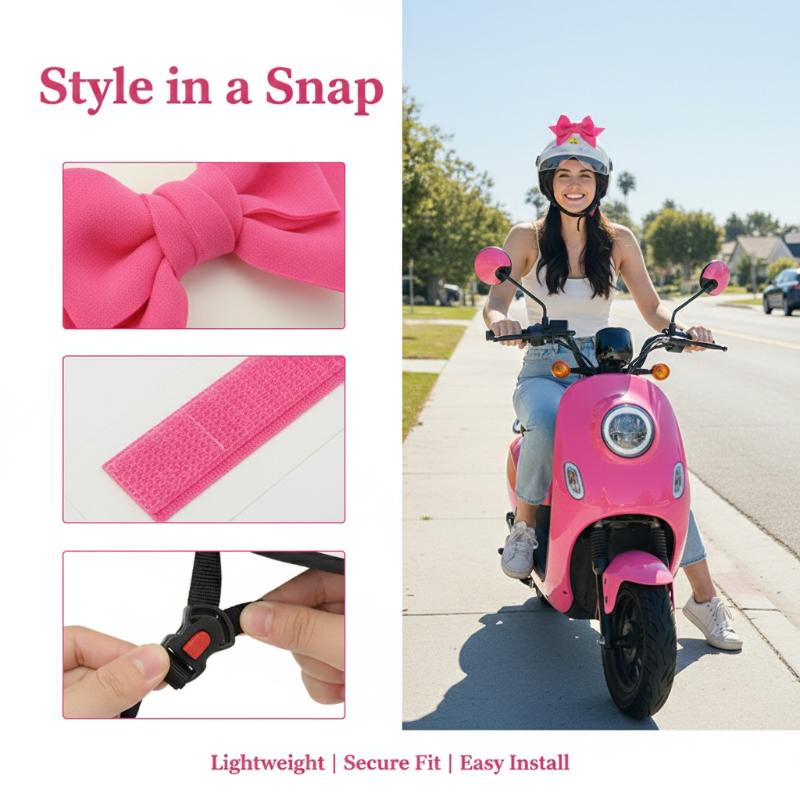 Car Accessories For Women - Decoración de Lazo para Casco de