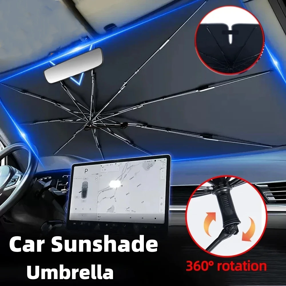 Windshield Sun Shade - Parasol para Parabrisas Delantero de Coche,