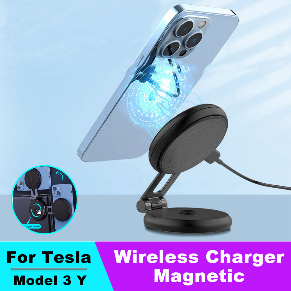 Wireless Car Charger - Soporte magnético oculto para teléfono de