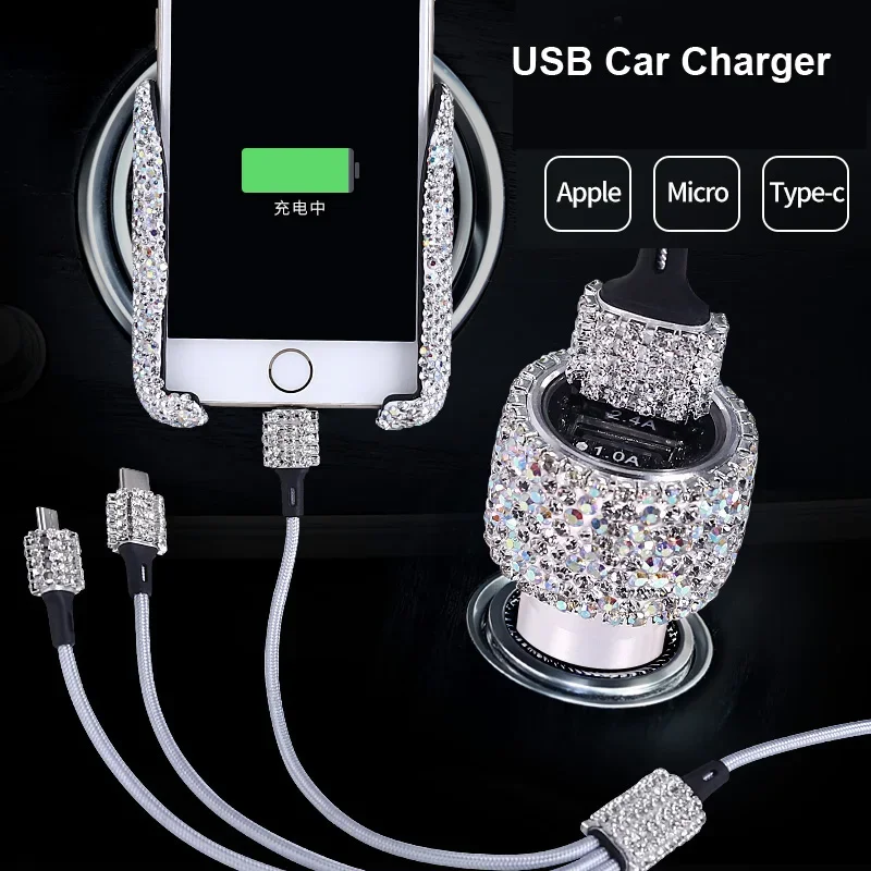 Car Accessories For Women - Cargador USB para coche 5V 2.1A,