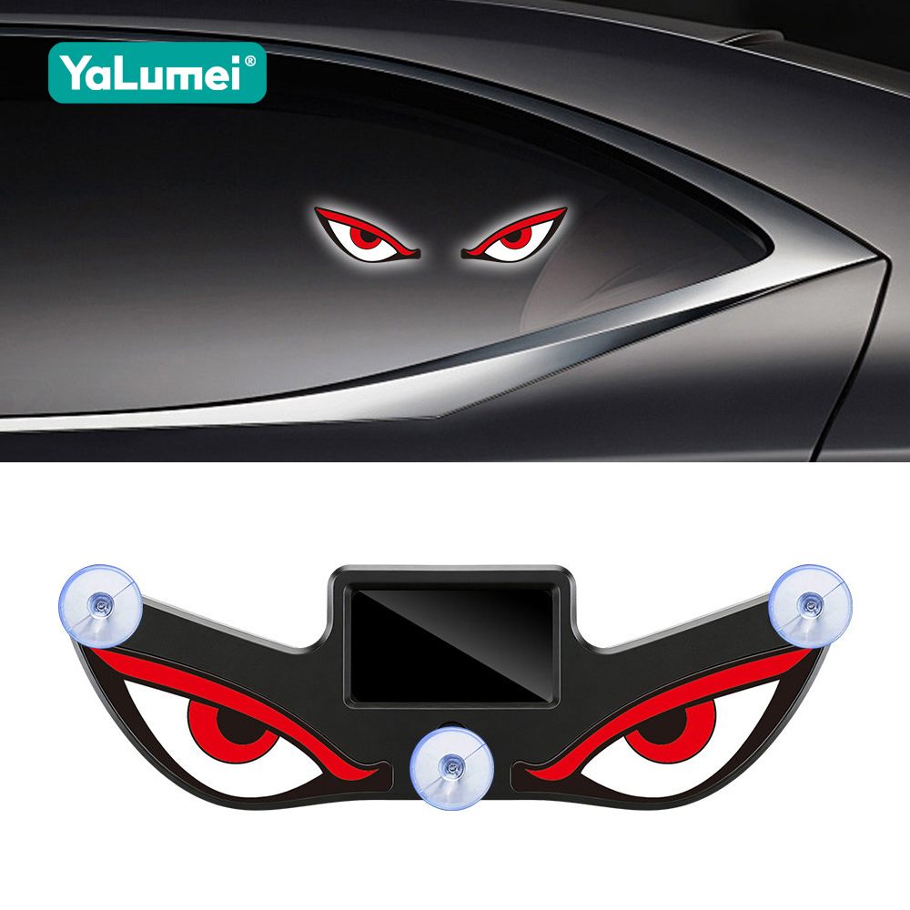 Car Accessories Evil Eye - Luz de Advertencia Solar Universal para
