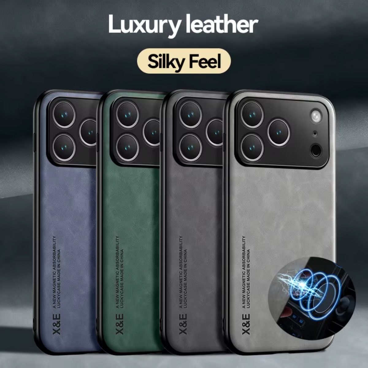 Car Phone Holder Magnetic - Funda de cuero para teléfono APPLE