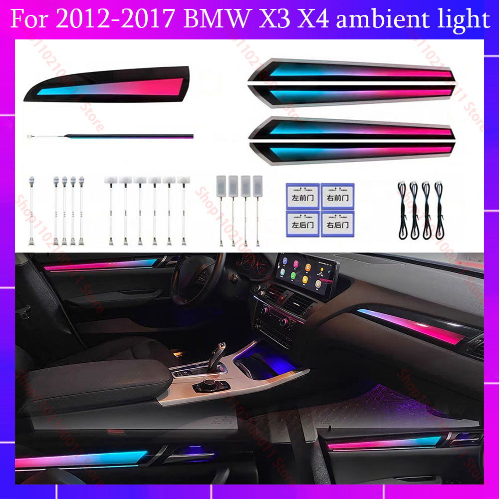 Led Interior Ambient Light - Para BMW X3/X4 F25/F26 (2012-2017) Luces