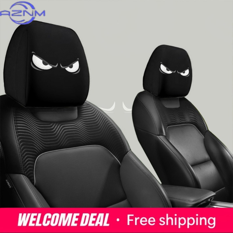 Car Accessories Evil Eye - 2 fundas para reposacabezas de coche