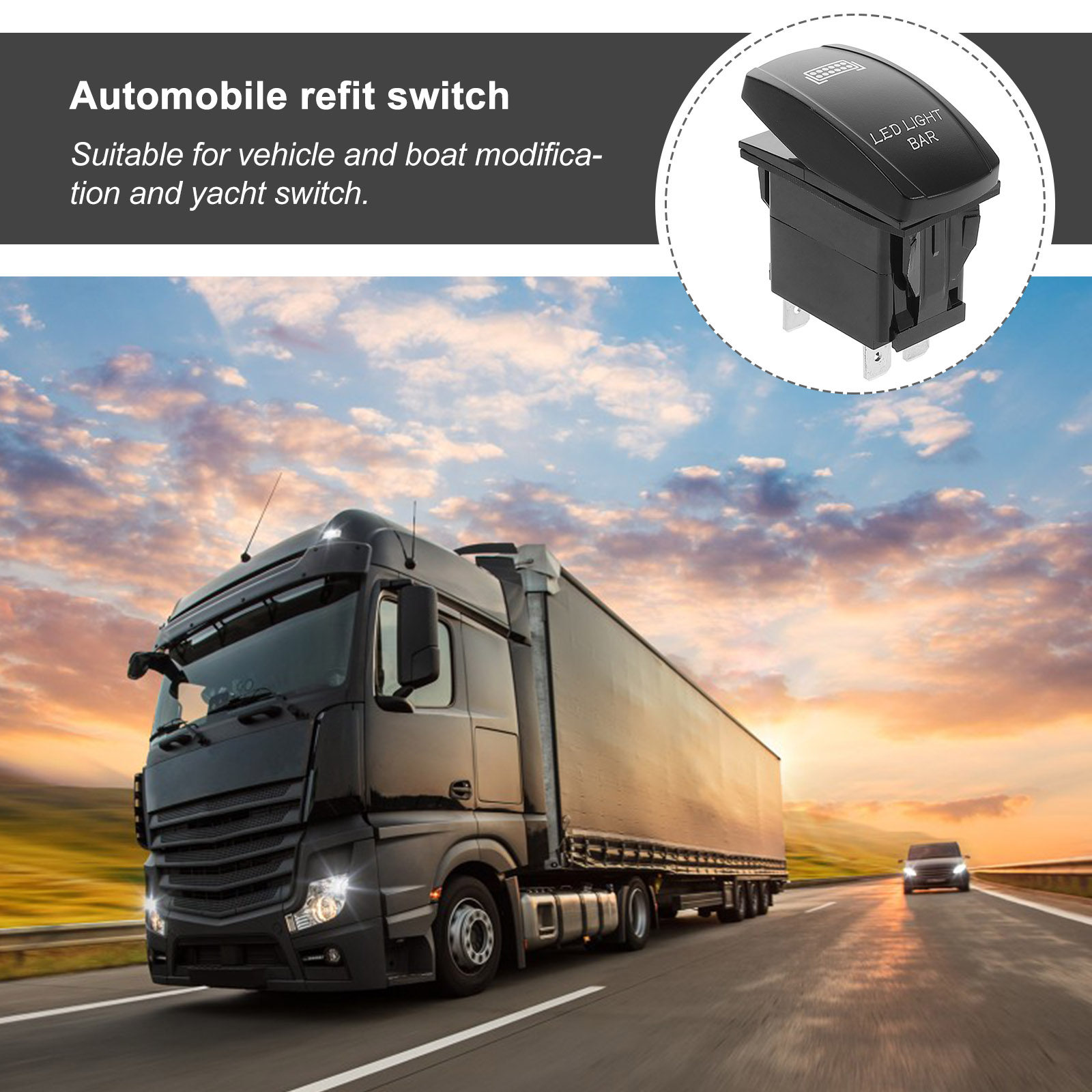 Car Accessories Light - Interruptor basculante impermeable de precisión para