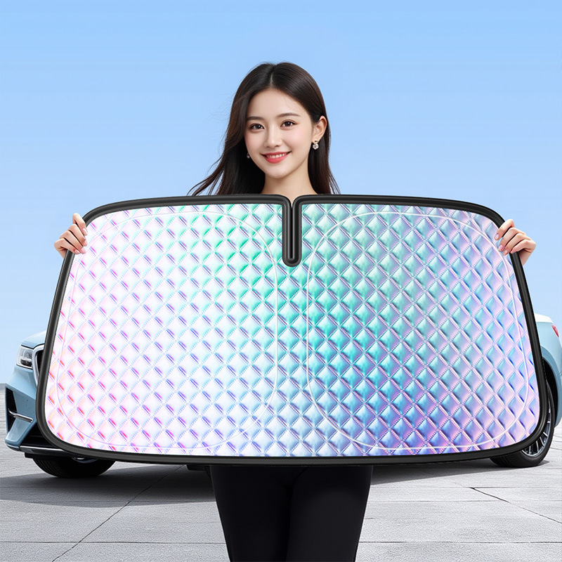 Windshield Sun Shade - Parasol para Parabrisas Delantero, Grueso, Anti-UV,