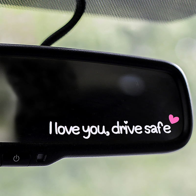 Te amo conduzca pegatinas segu - Car Accessories For Women reseña y precio