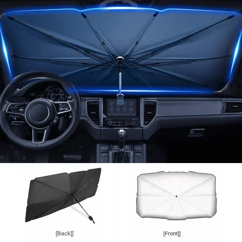 Protector Solar para Auto, Par - Windshield Sun Shade reseña y precio